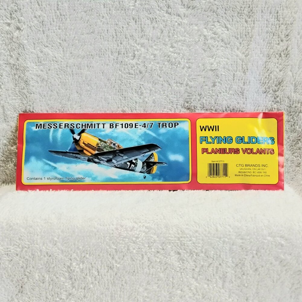 Sealed 5/$20 WWII Flying Messerschmitt BF 109 E-4/7 Glider by CTG Brands Inc.!!